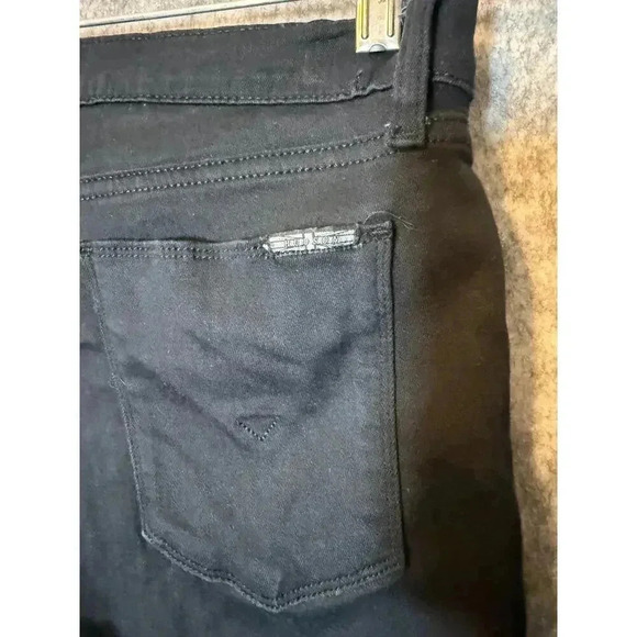 Hudson Jeans Harkin Crop Super Skinny Cuff Denim Black Wash Stretch 28 - Picture 5 of 9